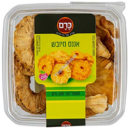 אננס טבעי מיובש כשר בד"צ 330 גרם - כרם