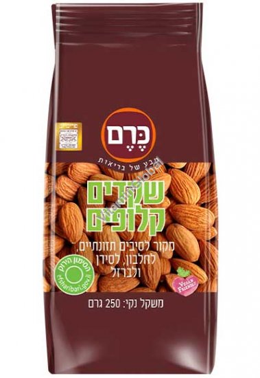 שקדים טבעיים קלופים 250 גרם - כרם