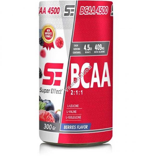 אבקת בי סי איי איי BCAA בטעם פירות יער 300 גרם - סופר אפקט